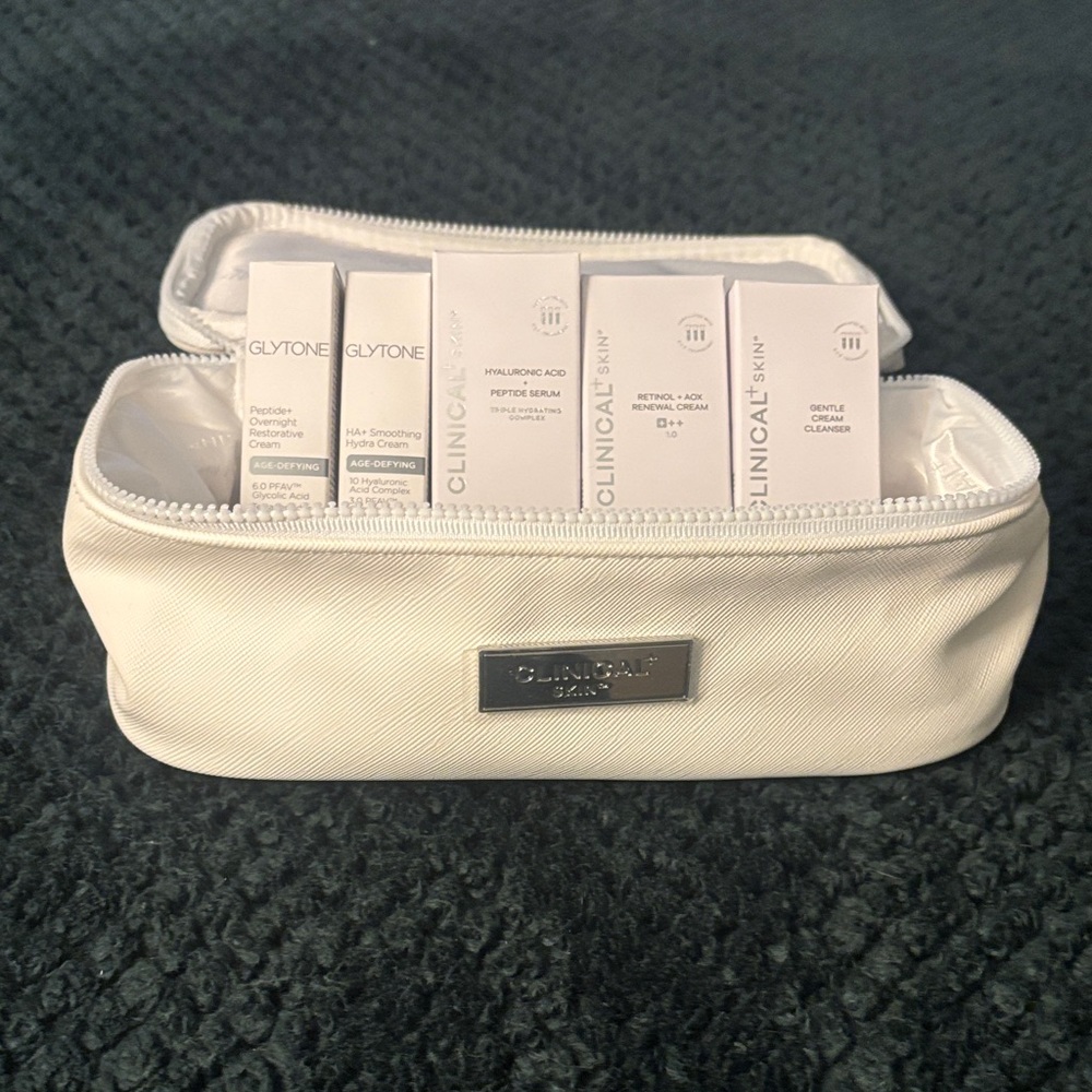 Clinical Skincare Travel Set in White